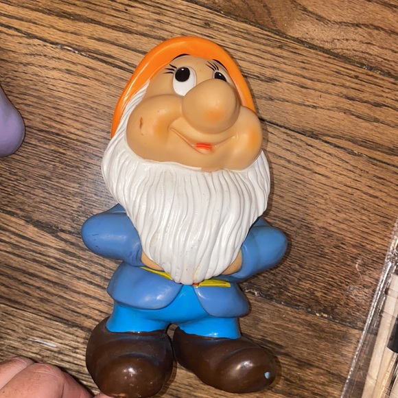 Disney Dwarfs Soft Rubber Set Set/6 Rare! DISNEY PRODUCTIONS - Picture 9 of 10